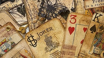 Craft with me altered playing cards (vintage  grunge style)