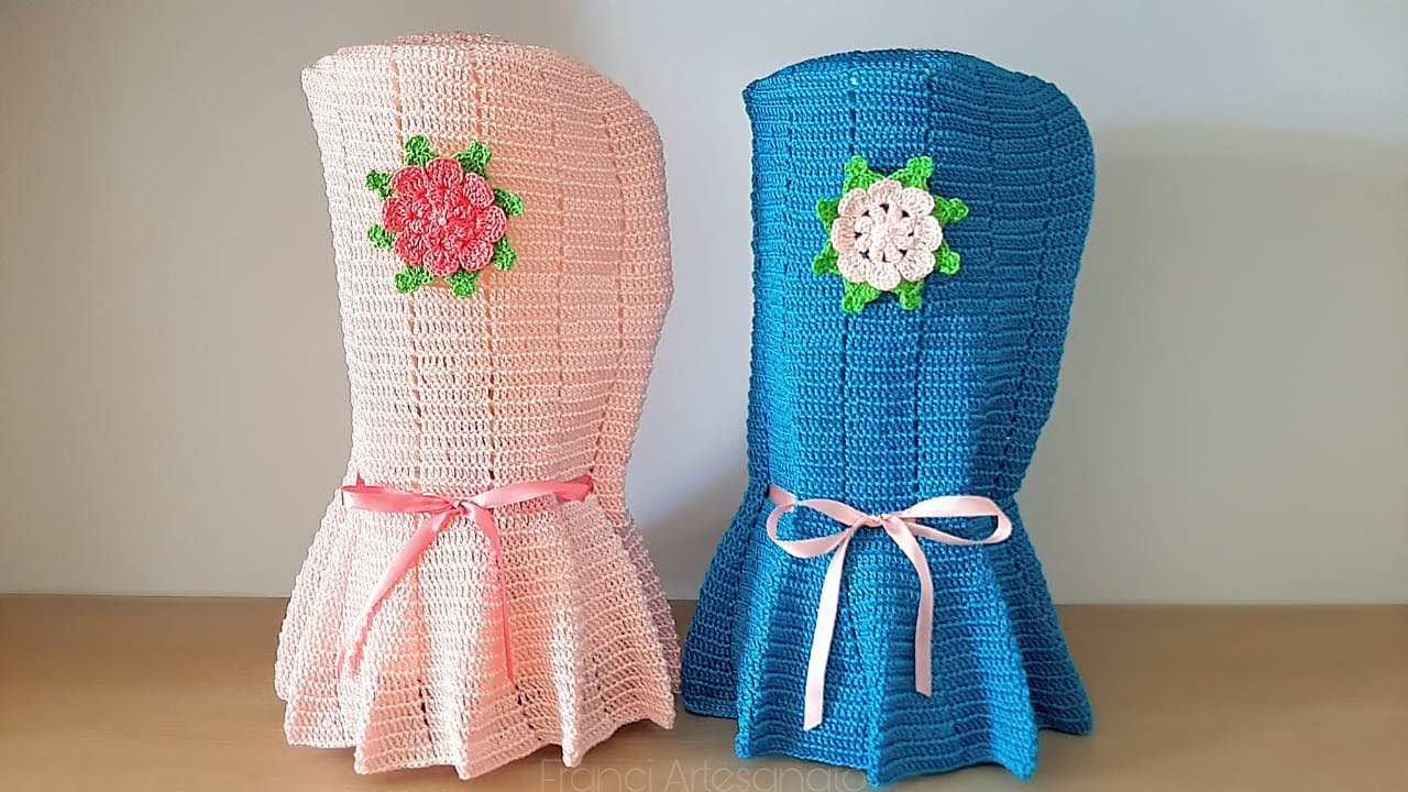 CAPA BELA DE CROCHÊ PARA LIQUIDIFICADOR - FRANCI ARTESANATO