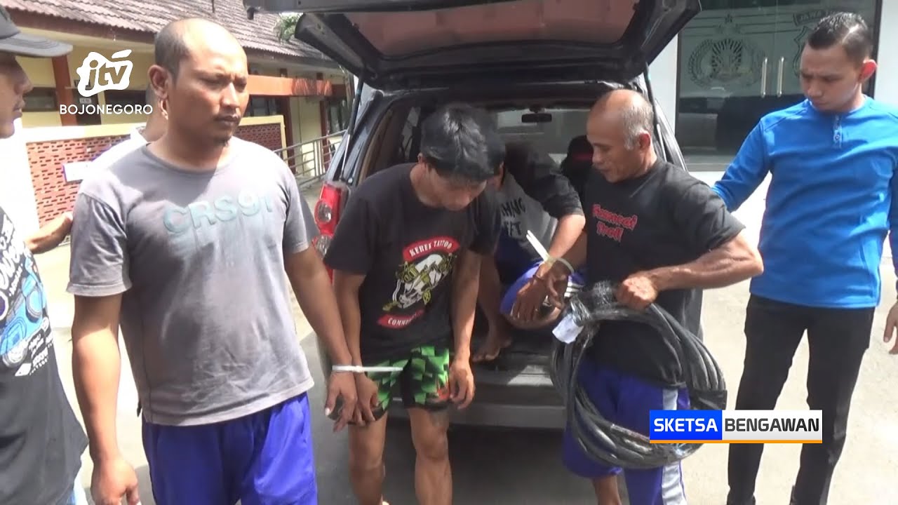 Polres Tuban Tangkap Komplotan Pencuri Kabel Senilai Ratusan Juta