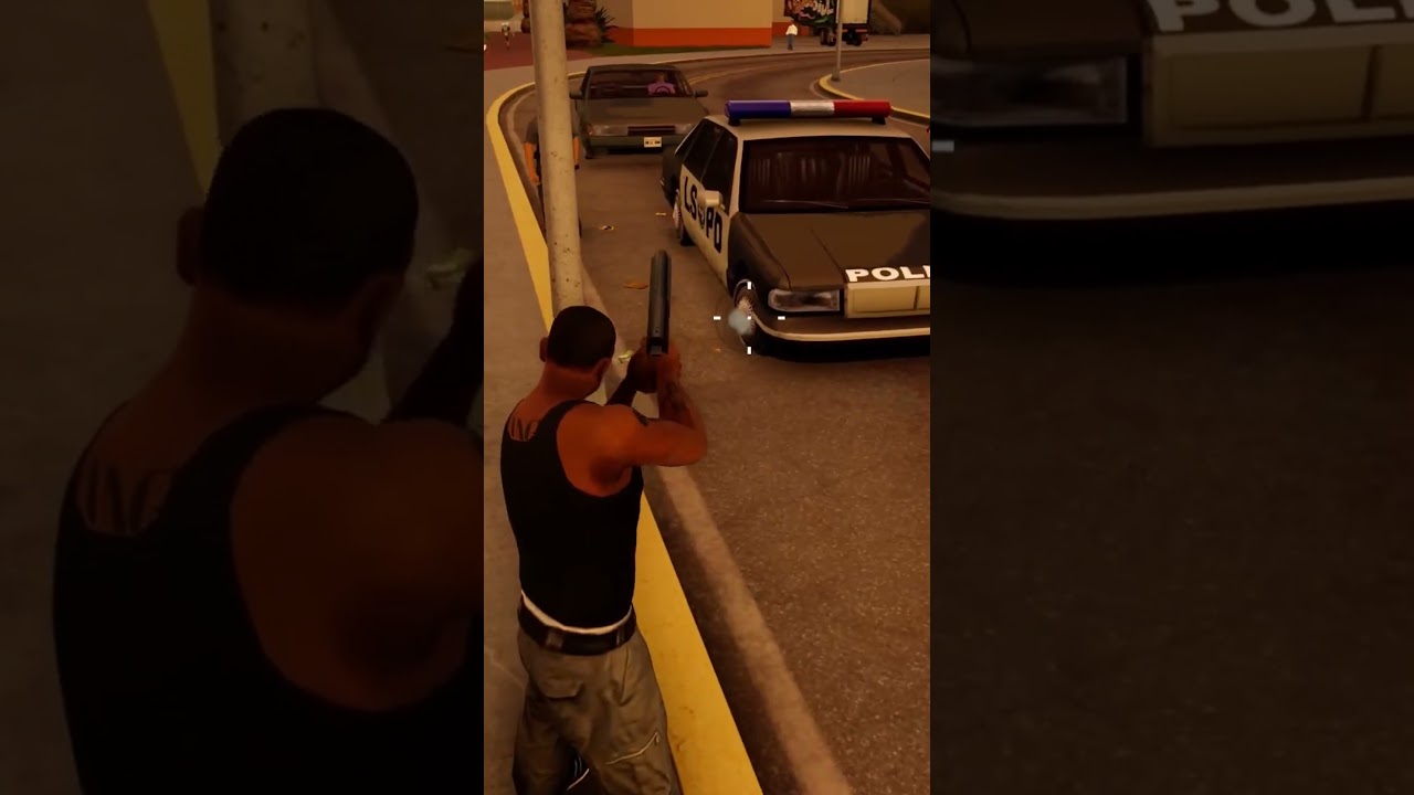 Если проколешь шину полицейской машины в играх GTA? 