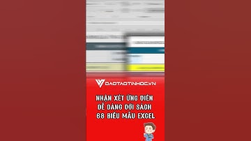 Nhận xét ứng viên dễ dàng với sách 68 biểu mẫu Excel #daotaotinhoc #tinhocvanphong #excel