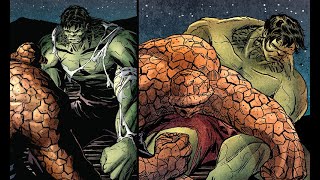 Enraged Thing Punches Hulk & Thor After the Tragic Death of Human Torch