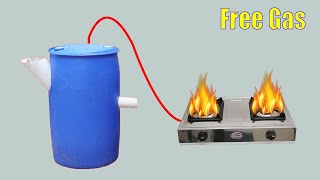 How to use free gas from cow dung