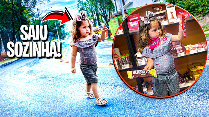 MINHA IRMÃZINHA FOI NO MERCADO SOZINHA E PEGOU DOCES SEM PAGAR!