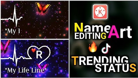 Trending Tiktok Heart Beat Name Art Editing | Kinemaster Video Editing | Usama Rajput.
