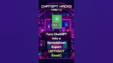 ChatGPT Hacks_1 - Generate spreadsheets using chatGPT