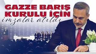 Davos'ta Gazze Barış Kurulu için imzalar atıldı