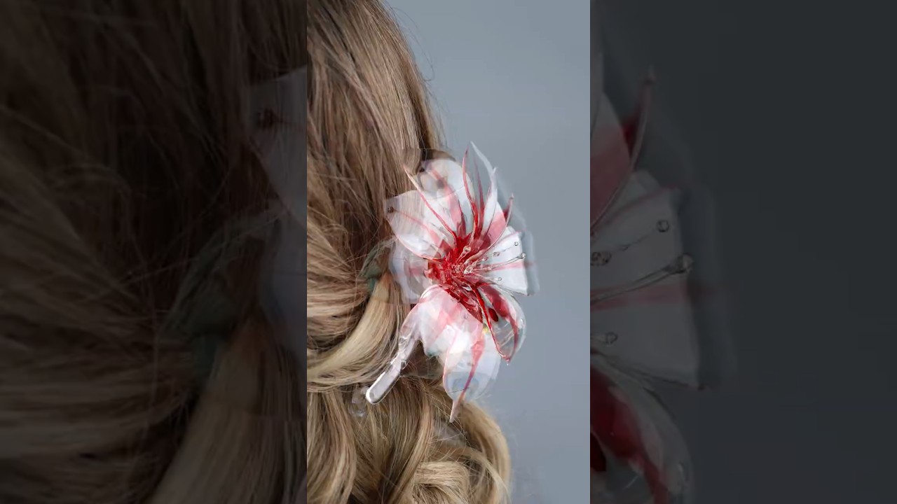 Flower hair clip
