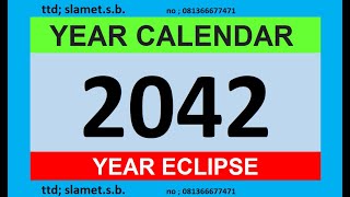 calendar year 2042 +eclipse #calendar #blog #eclipse #education #music #entertainment #america