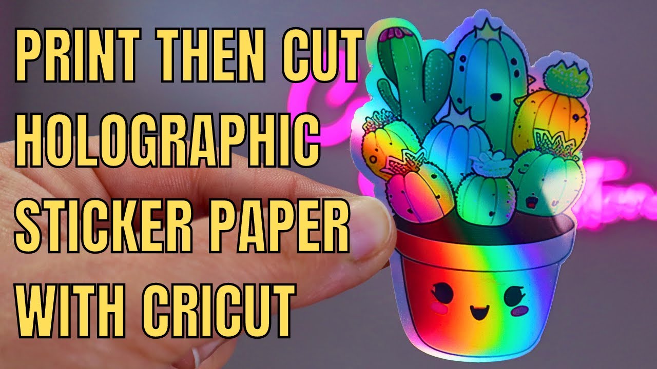 How to Make Holographic Stickers with a Cricut Machine 