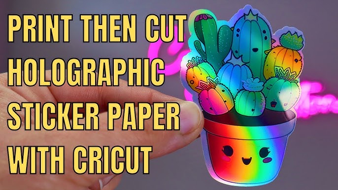 How to Make Holographic Stickers with a Cricut Machine 