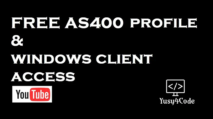 Get your free AS400 profile & windows client access