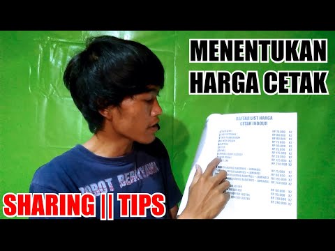 Video: Cara Mencetak Tanda Harga