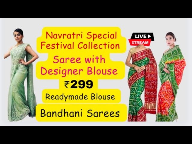 Red White Special Offer Saree Wedding,festival Jaipuri Bandhej Ghatchola  Banarsi Silk Sari Buy Anyone Saree Matching Necklace,fall Pico Free - Etsy  Sweden