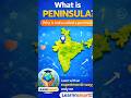 Let's learn what is peninsula with me! only on Learnnsmart😉 #funeasylearn #leannsmart #study
