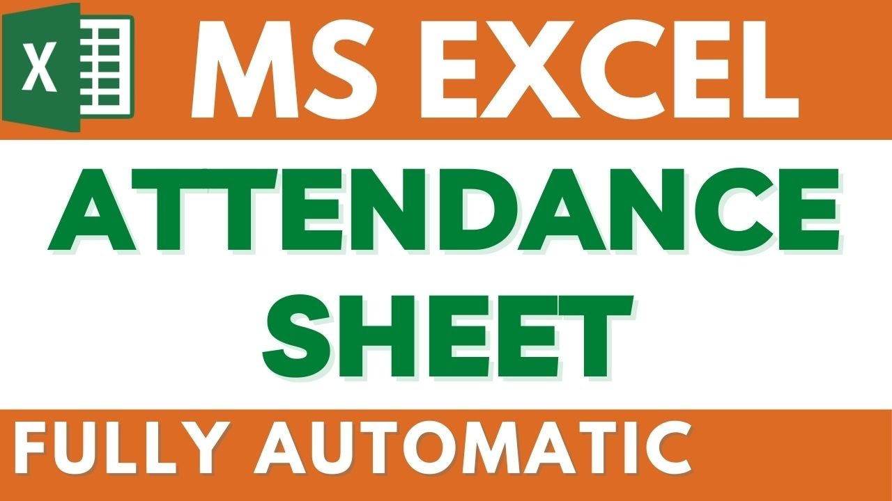How to make Attendance sheet in Microsoft Excel 2021 in Hindi | Fully ...