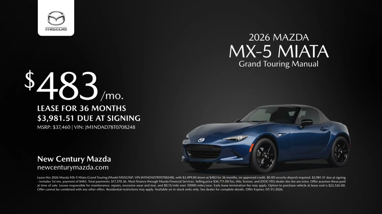 Mazda MX-5 Miata 07/11/2026 7663769 - YouTube