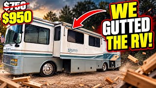 The $950 Rv is getting stripped down! How bad is it?