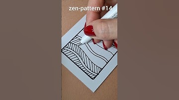 Zentangle pattern series | pattern 14 | simple drawing