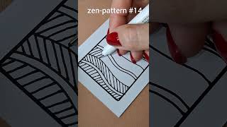 Zentangle pattern series | pattern 14 | simple drawing