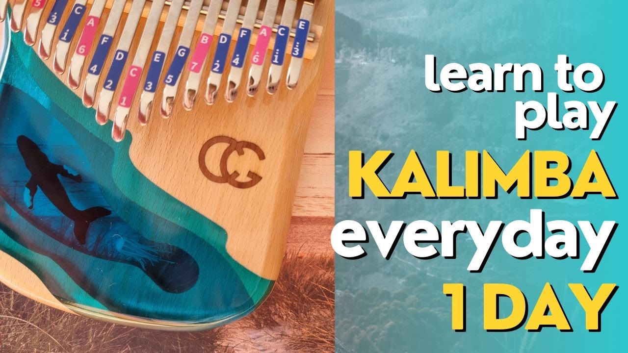 I'm learning to play the kalimba Учусь играть на калимбе, первый урок ...