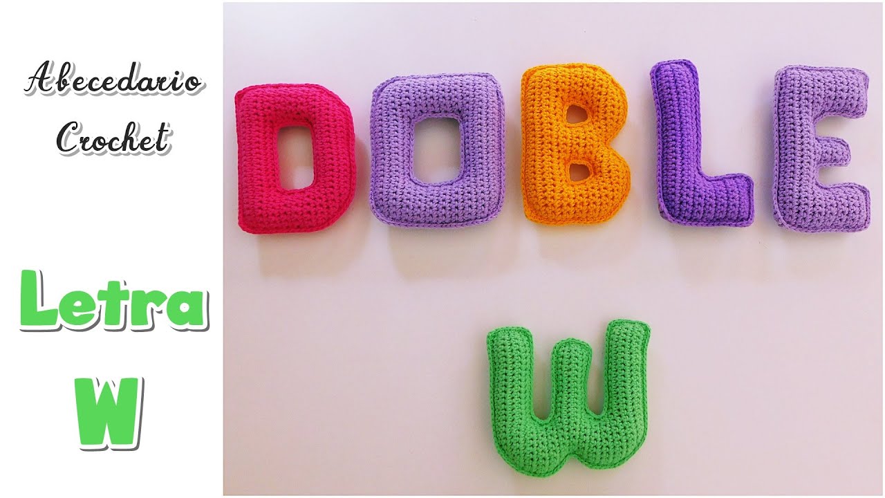 Como tejer a crochet, ganchillo Letra 