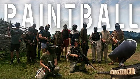 Paintball game & trying out the Gopro