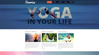 Yoga Style Website Template by WT - 52712