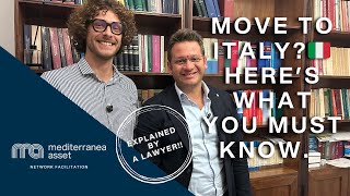 Move to Italy 🇮🇹: Buying a Home, Renting, Residency & Tax Benefits Explained