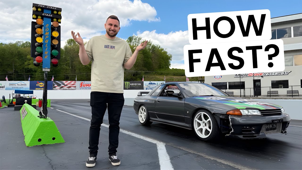 FIRST TIME DRAG RACING - BLEW MY GTR APART!!