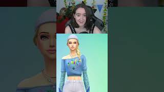 DIE EISKÖNIGIN  Sims aus der GALERIE bewerten  #shorts #sims4 #short #frozen #disney