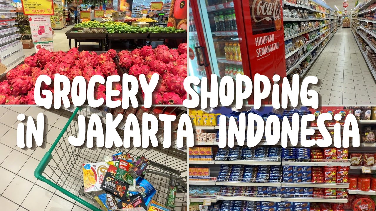 Grocery Shopping in Jakarta, Indonesia 🇮🇩 (Part.1; Tropical Fruits, Cereal, Snacks)