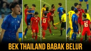 Sok Jagoan! Bek Thailand ini Dihajar Pemain Timnas di SEA Games