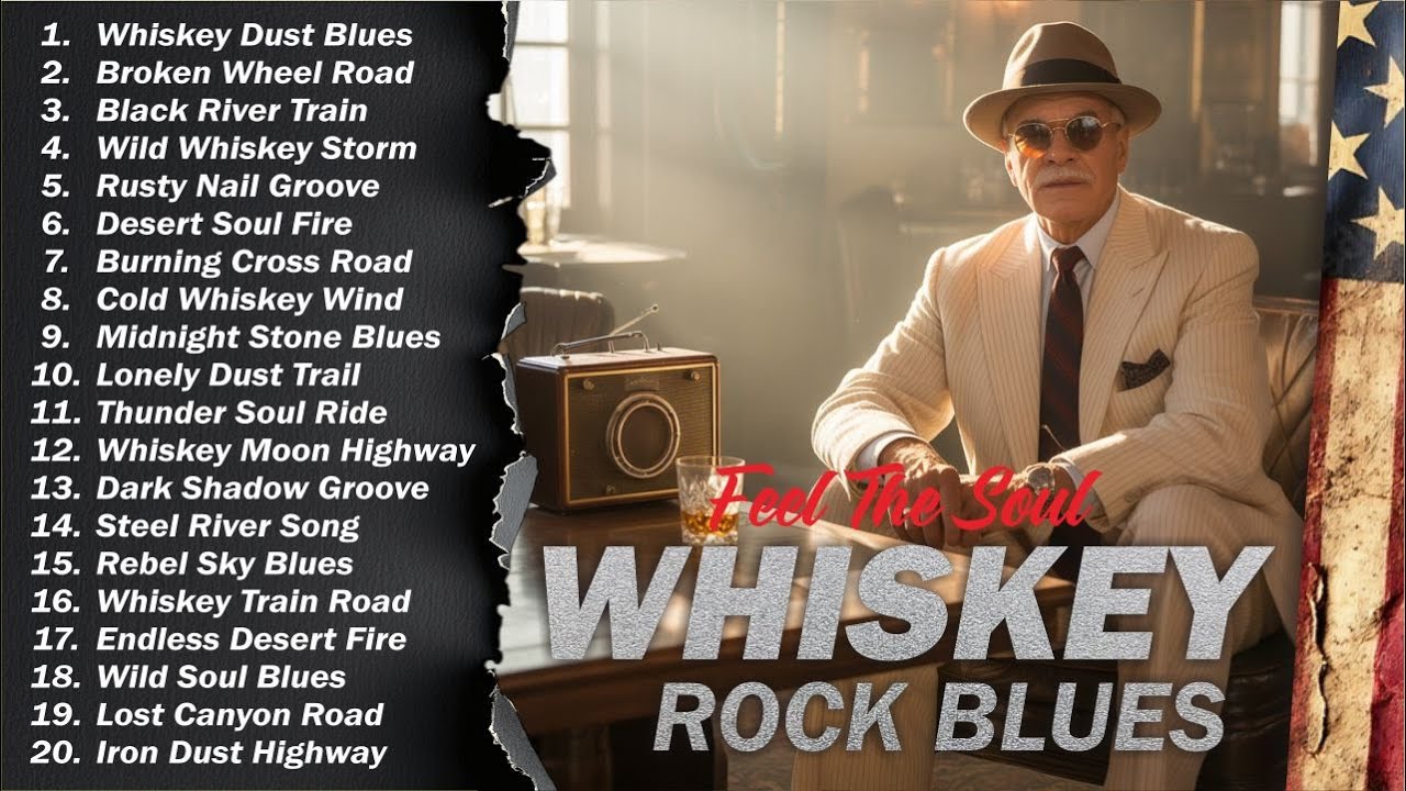 Whiskey Blues Rock 🍂 The Best of Classic Blues Songs | Relaxing Guitar Music for Night & Chill