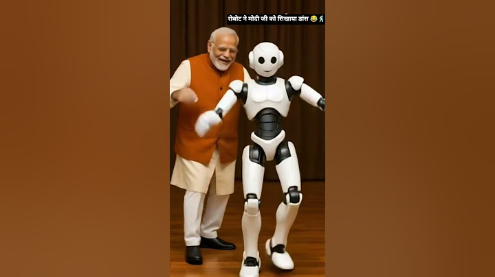 रोबोट ने मोदी जी को सिखाया डांस 😂🕺🏻।#youtube #funny #robot #shorts #ytshorts #ai #enjoy #viral