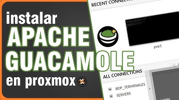 Apache Guacamole 🥑 - Acceso remoto desde el Navegador WEB 💻 🌐 Usando container de PROXMOX PVE.