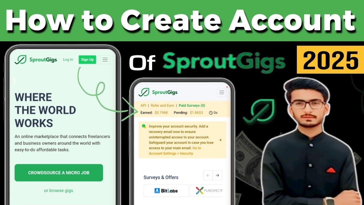 How To Create Sproutgigs Account in 2025 | Sproutgigs Registration Process in Hindi