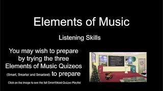 Elements of Music Quick Revision Guide