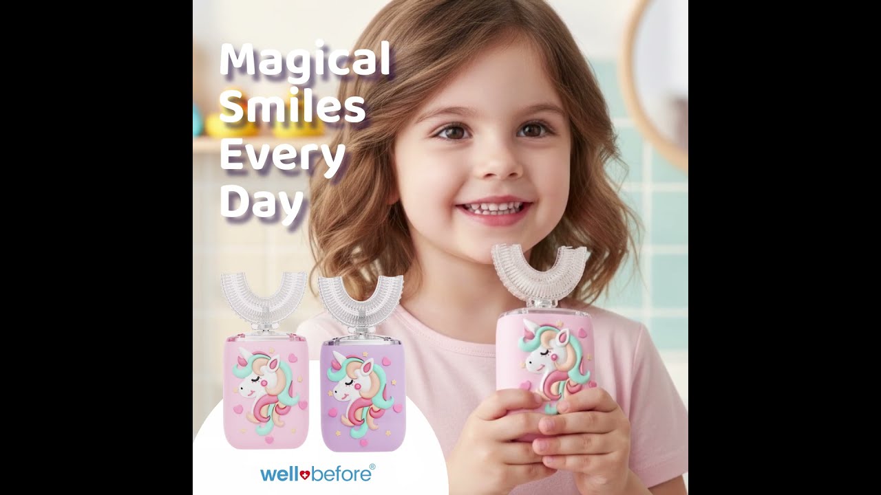 Fun & Gentle Brushing for Kids 🦄 | WellBefore Unicorn Electric Toothbrush