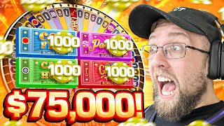 I Placed Huge Bets On The Crazy Time Game Show 75,000 Session