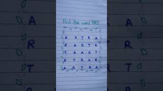 "Find the word 'ART' 😱 #fun #art #funny #writing #viral  #trending  #short #art