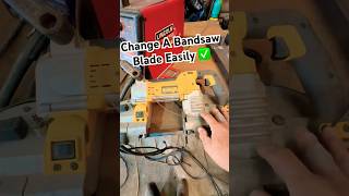 How To Change A Portable Bandsaw Blade Easily ✅ #diy #bandsaw #sawblade