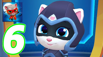 Talking Tom Hero Dash - Run Game - Gameplay Walkthrough Part 6 - Moonlight Angela + Chests (Android)