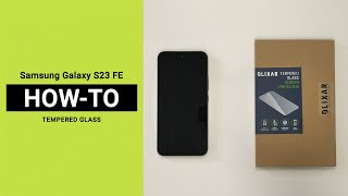 Samsung Galaxy S23 FE Tempered Glass Screen Protector install!⚡(Tutorial)