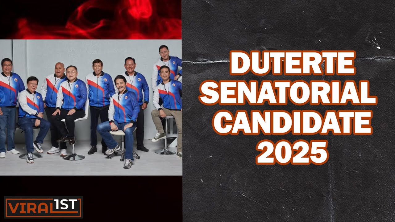 Senatorial DUTERTE SENATORIAL CANDIDATES 2025 - YouTube