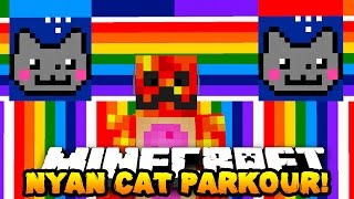 Minecraft NYAN CAT PARKOUR! (WE ARE NYAN CATS!!) | w/ PrestonPlayz & Lachlan screenshot 5
