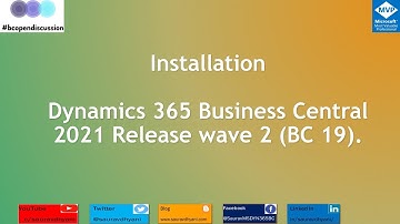 BC19 Installation - Dynamics 365 Business Central 2021 Release Wave 2.