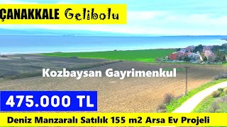 Çanakkale Gelibolu Satılık Arsa 155 M2 Ev Projeli 475.000 Tl