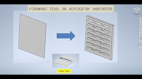 How to Make Forming Tool in Autodesk Inventor || Inventor Sheet metal Tutorials || Punch Tool sheet