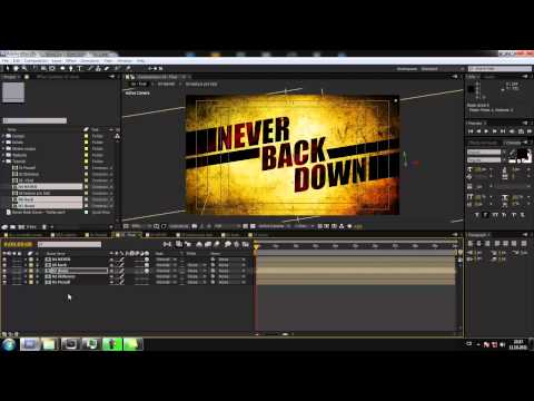 CZTUTORIÁL – After Effects 054 – Never Back Down trailer titles část 3.